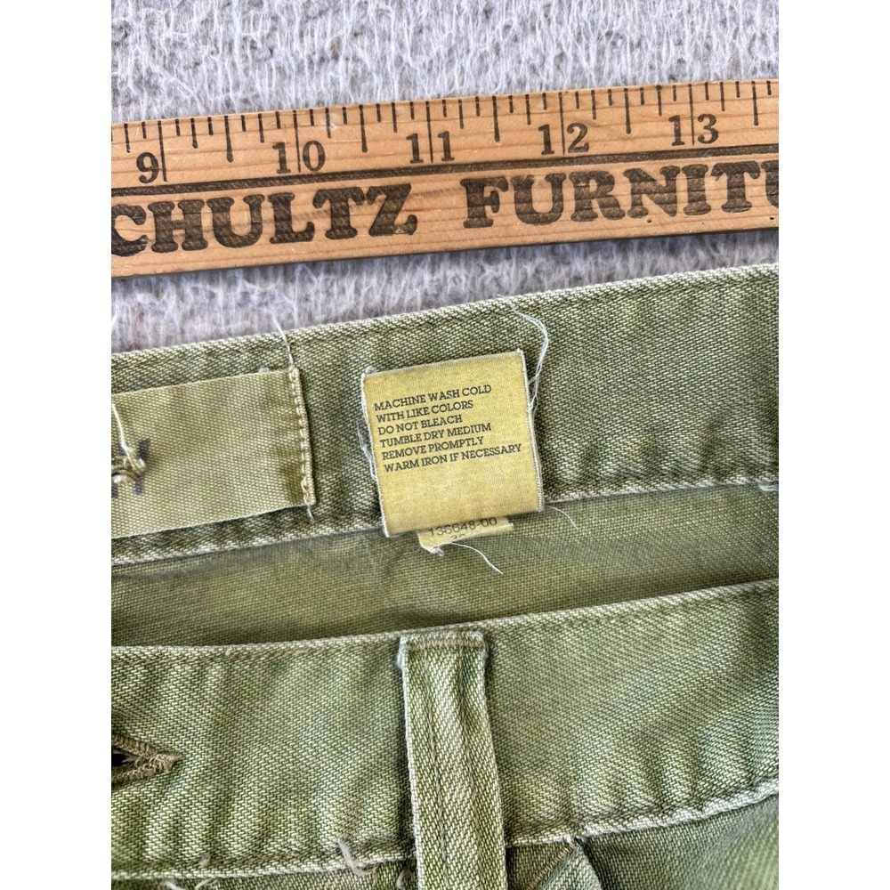 Vintage Gap ARMY Pants 31x30 Fits 30x28.5 Green Y2K Military Flap Pockets - Picture 10 of 15
